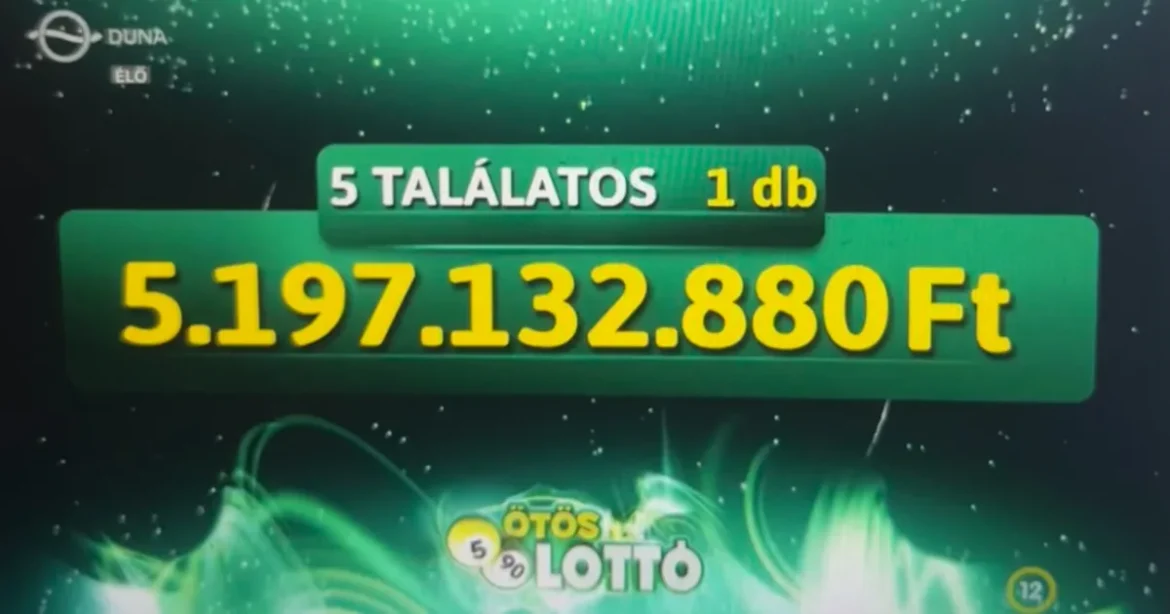 Ötöslottó: megvan az új milliárdos, mutatjuk a nyertes számokat